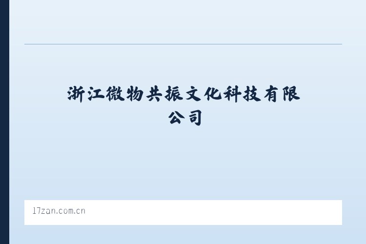 浙江微物共振文化科技有限公司 列表图